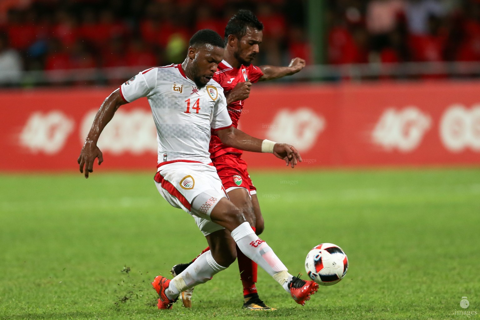 Asian Cup Qualifier between Maldives and Oman in National Stadium, on 10 October 2017 Male' Maldives. ( Images.mv Photo: Abdulla Abeedh )