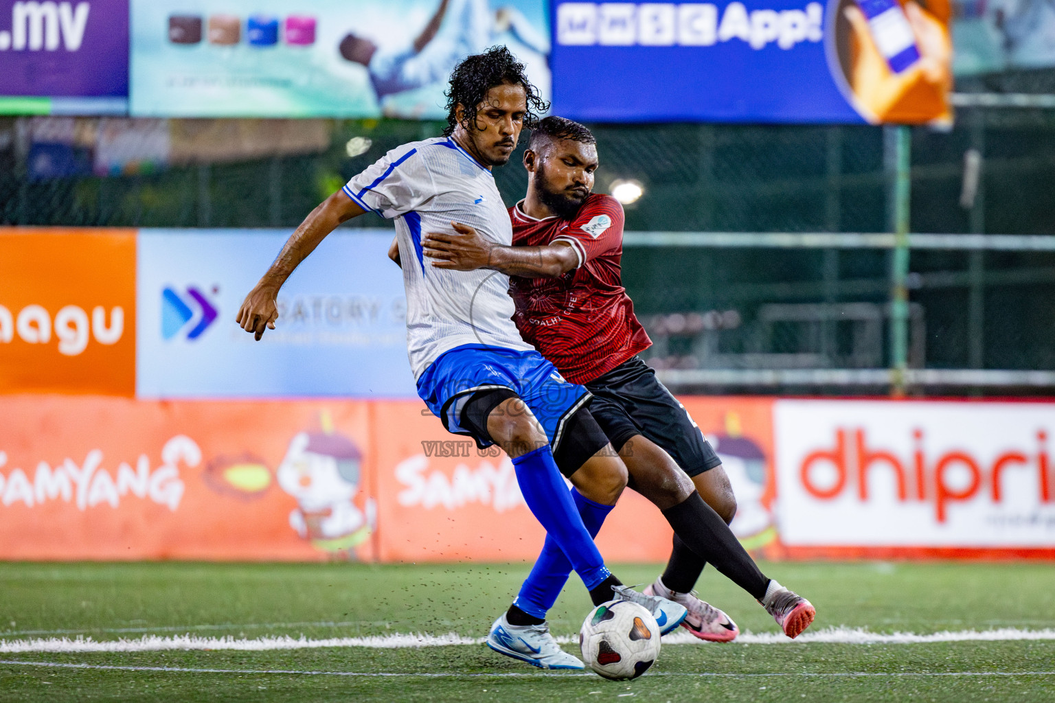 TEAM MMA vs CLUB 220 in the Semi-finals of Club Maldives Classic 2024 held in Rehendi Futsal Ground, Hulhumale', Maldives on Tuesday, 19th September 2024. 
Photos: Nausham Waheed / images.mv