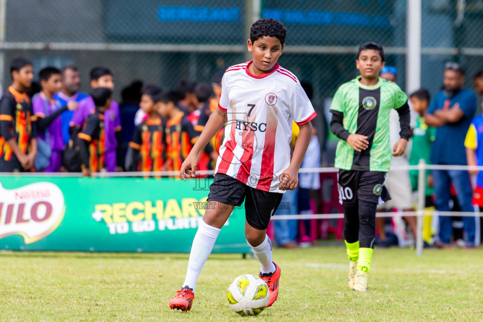 Day 1 of MILO Academy Championship 2025 (U-12) was held at Henveiru Stadium in Male', Maldives on Thursday, 1st May 2025. Photos: Nausham Waheed / images.mv