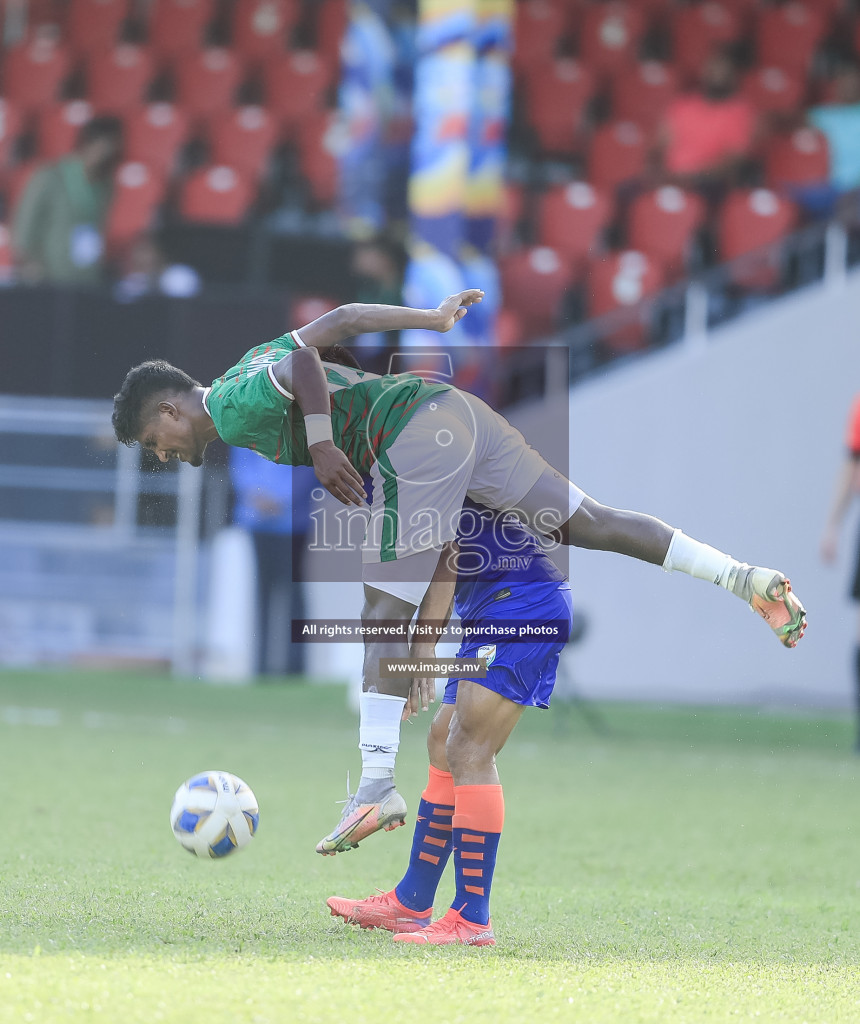 Bangladesh vs India in SAFF Championship 2021 held on 1st October 2021 in Galolhu National Stadium, Male', Maldives