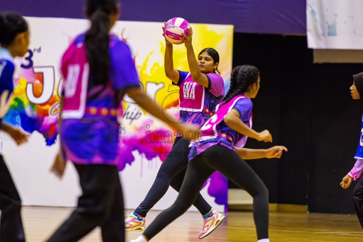 MV Netters Acadamy vs N Sports Academy in Day 2 of 3rd Junior Championship - Netball association of Maldives, held at Social Center on Monday 20th January 2025 . Photos by Nausham Waheed
