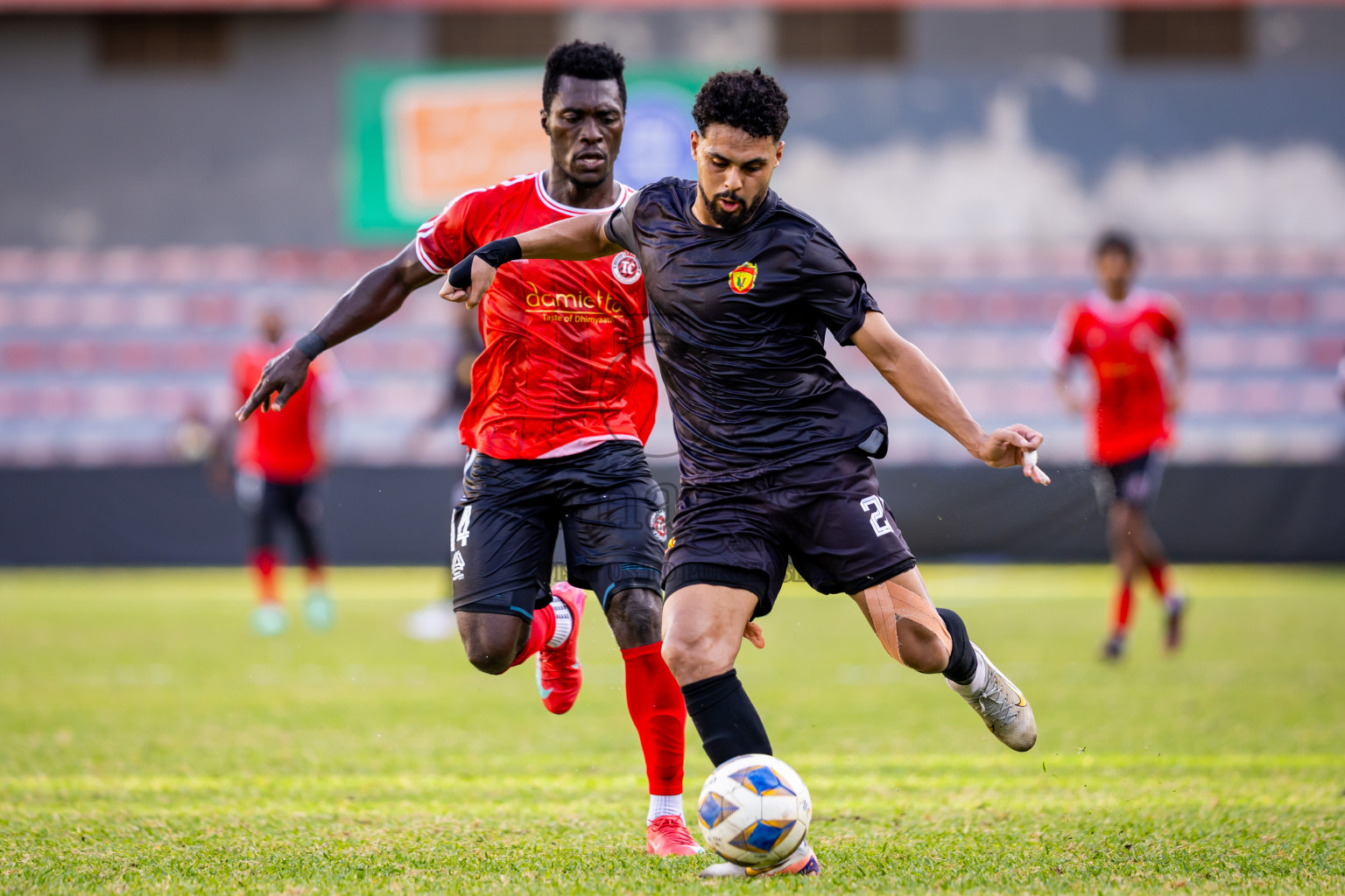 United Victory vs TC Sports Club in Dhivehi Premier League 2025/26 held in National Football Stadium, Male', Maldives on Tuesday, 30th September 2025. Photos: Nausham Waheed / Images.mv