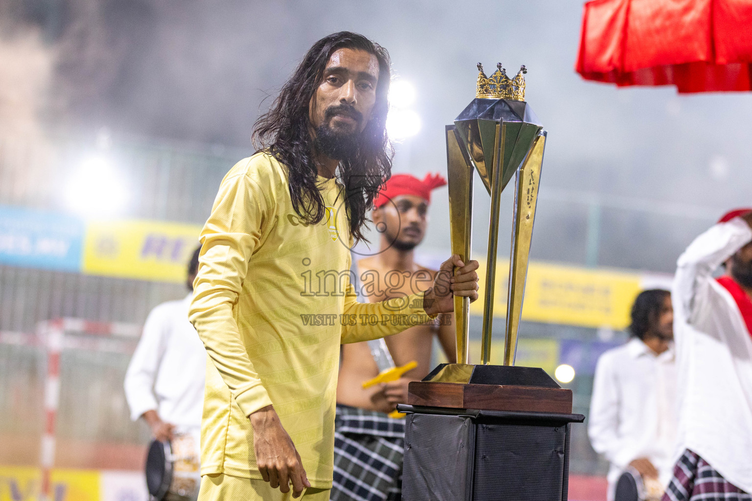 Opening of Golden Futsal Challenge 2024 with Charity Shield Match between L.Gan vs Th. Thimarafushi was held on Sunday, 14th January 2024, in Hulhumale', Maldives Photos: Ismail Thoriq / images.mv