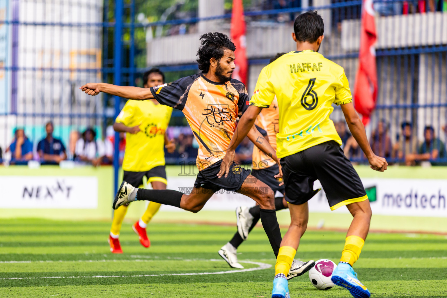 Vela Sports Club  vs All Wolves in Day 6 of Eydhafushi Futsal Cup 2024 was held on Saturday, 13th April 2024, in B Eydhafushi, Maldives Photos: Nausham Waheed / images.mv