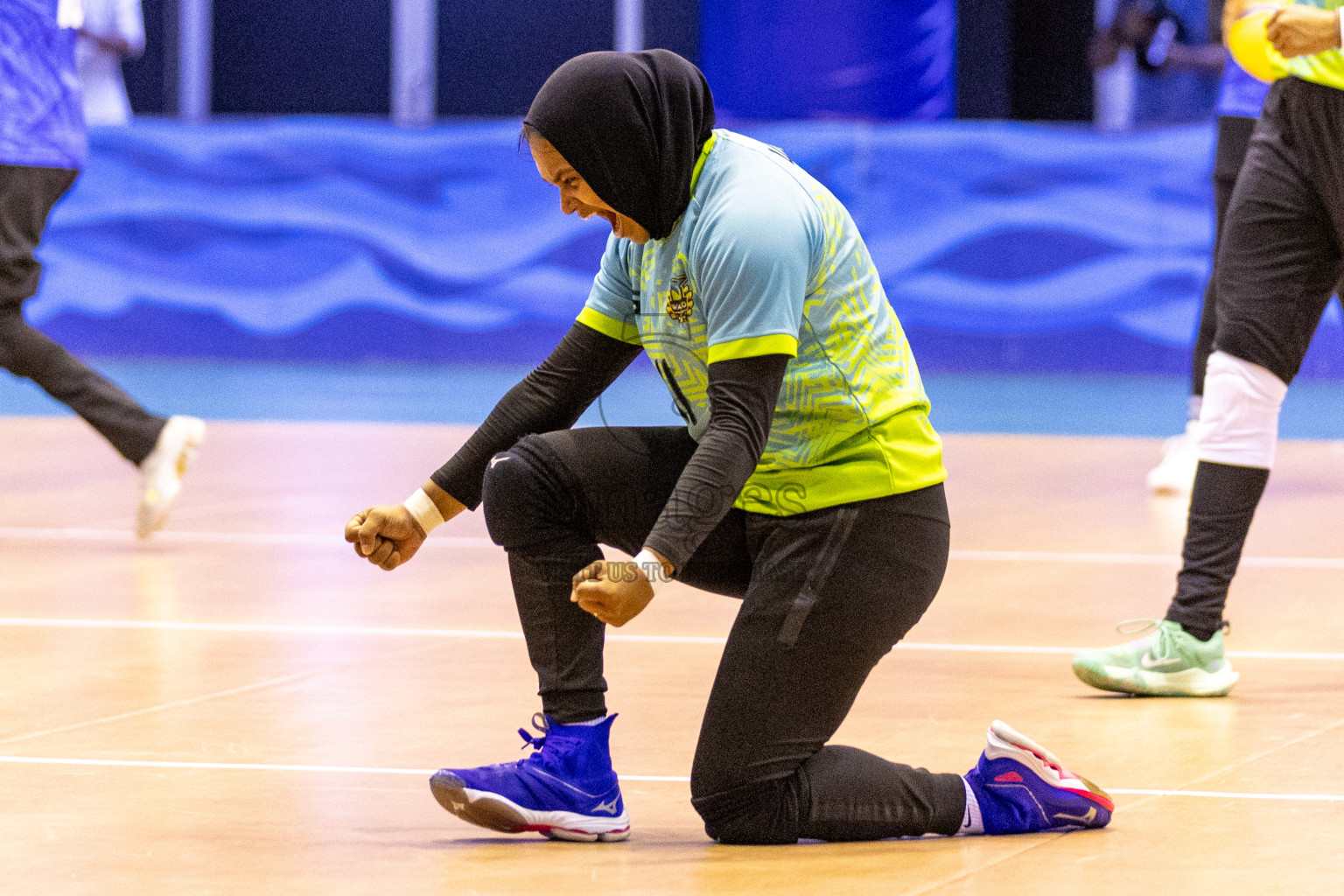 Final of Women's Division of Volleyball Association Cup 2023 held in Male', Maldives on Tuesday, 9th January 2024 at Social Center Indoor Hall Photos By: Nausham Waheed /images.mv