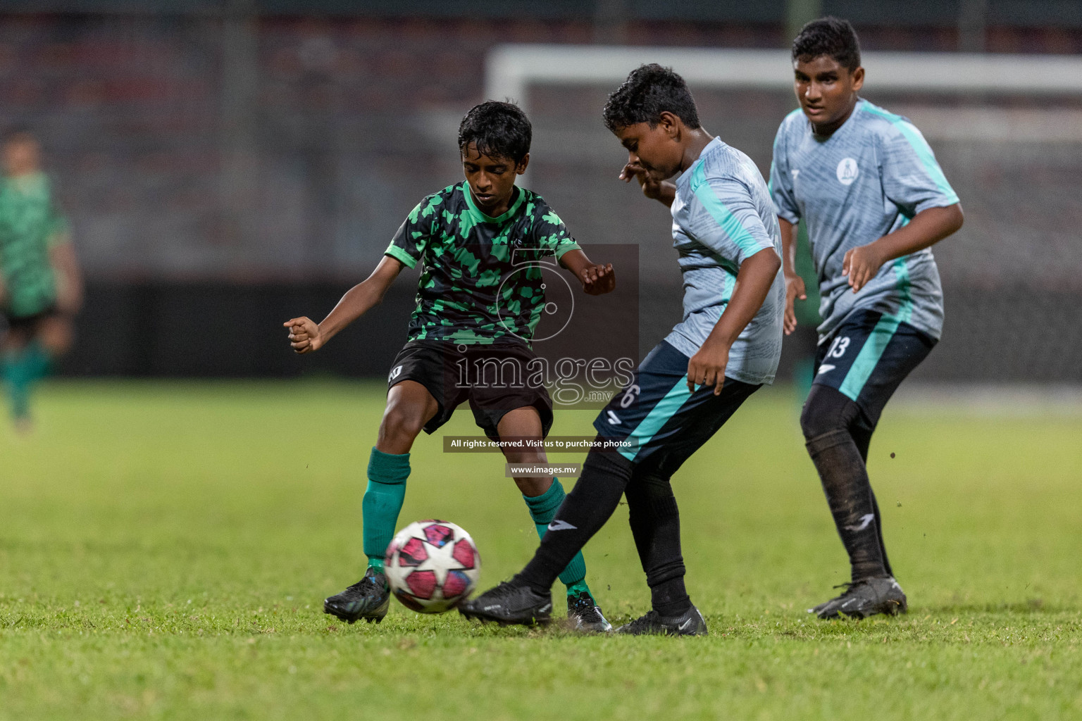 Kalaafaanu School vs Ahmadhiyya International School in the Final of FAM U13 Inter School Football Tournament 2022/23 was held in National Football Stadium on Sunday, 11th June 2023. Photos: Ismail Thoriq / images.mv