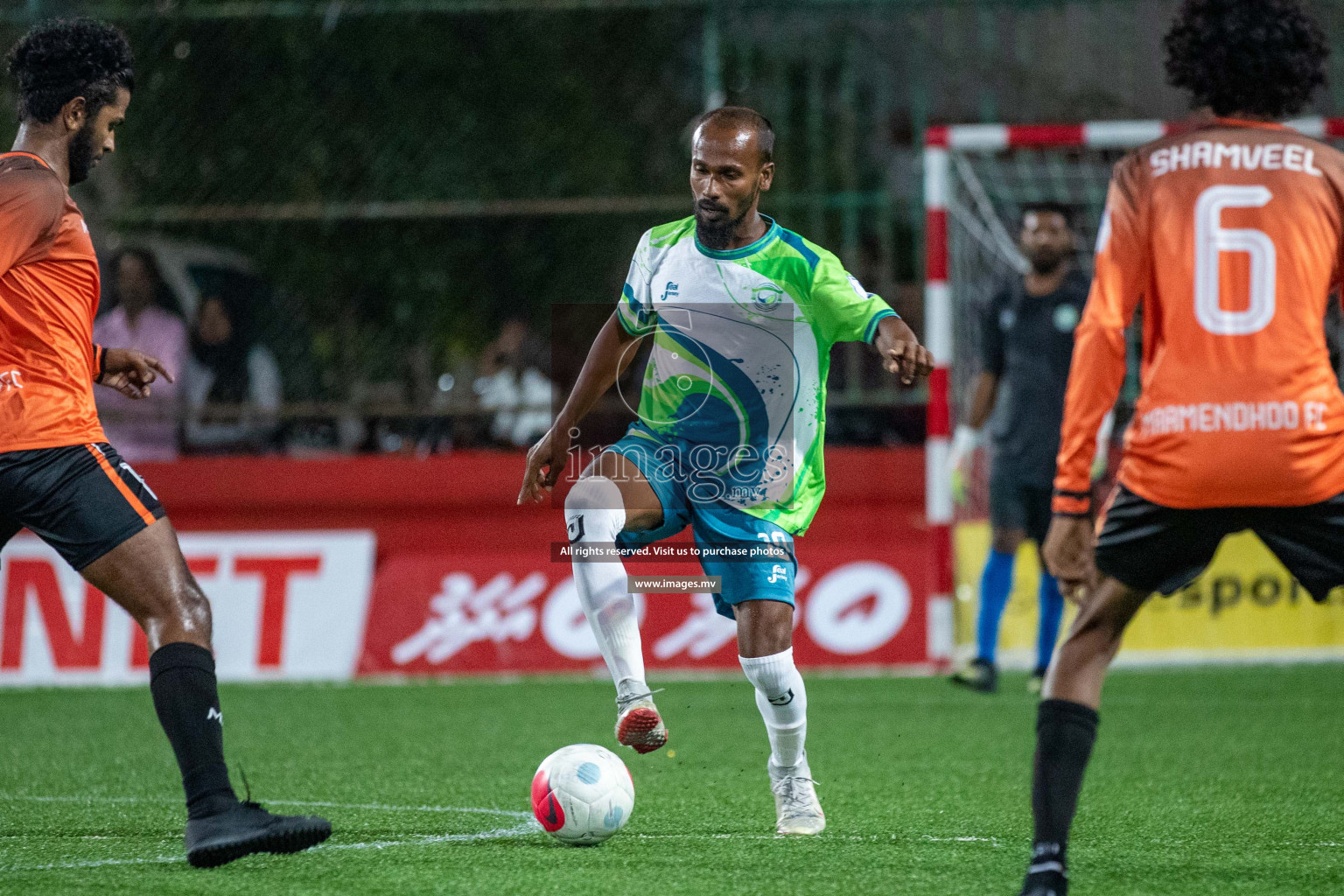 GA. Vilingili vs GA. Maamendhoo in Day 2 of Golden Futsal Challenge 2023 on 06 February 2023 in Hulhumale, Male, Maldives