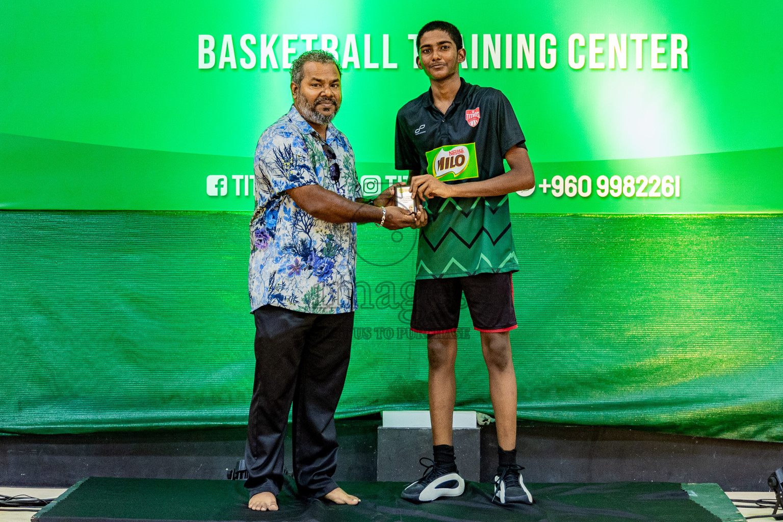 Day 3 of Milo 5 x 5 Junior Challenge 2025 - Basketball tournament held in Basketball Training Center, Male', Maldives on Saturday, 11th October 2025. Photos by: Nausham Waheed, Areef Adam / Images.mv