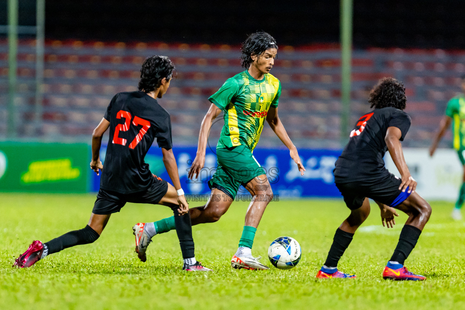 Maziya SRC vs Club Eagles in Day 4 of Under 19 Youth Championship 2024 was held at National Stadium in Male', Maldives on Thursday, 13th June 2024. Photos: Nausham Waheed / images.mv