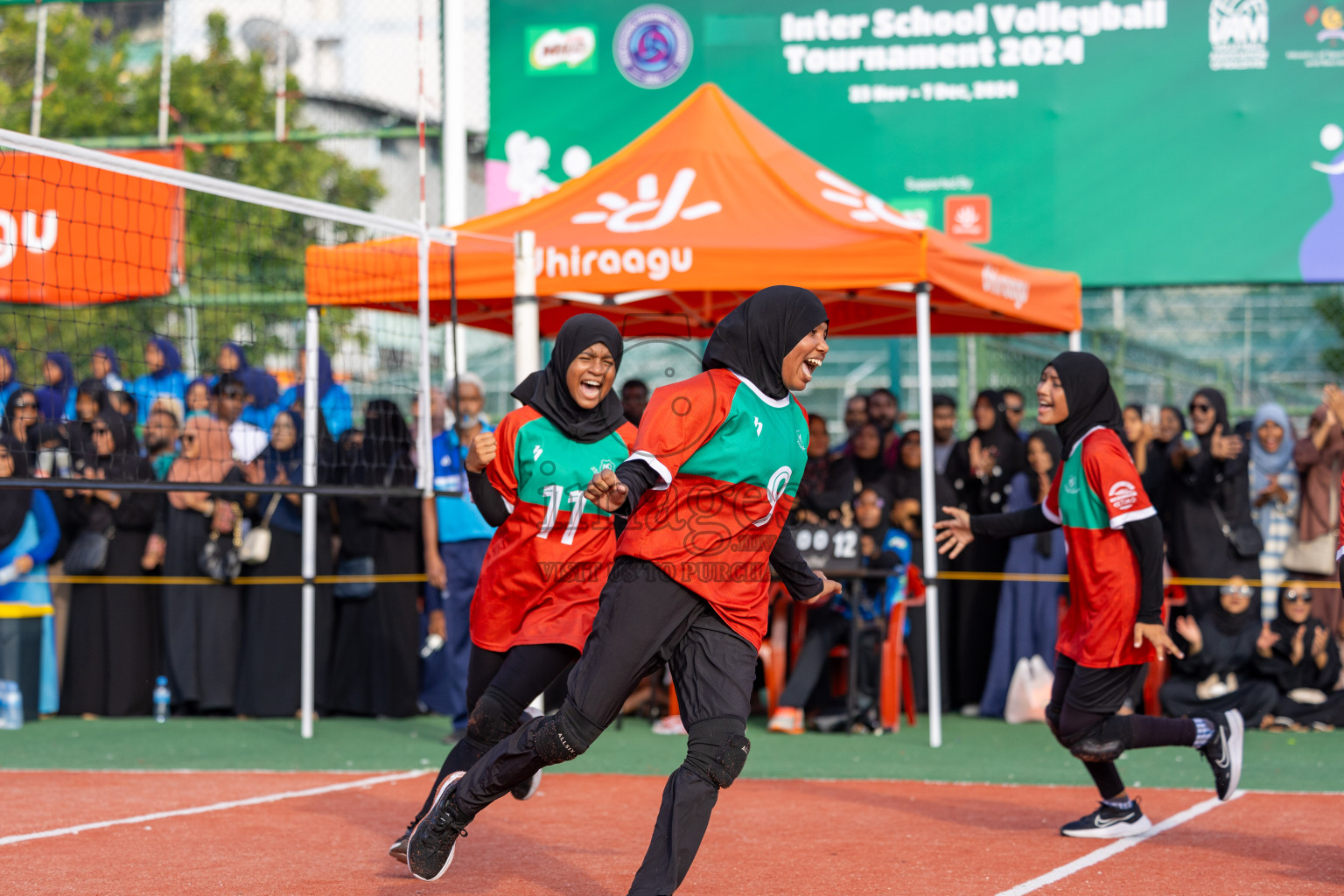 Day 6 of Interschool Volleyball Tournament 2024 was held in Ekuveni Volleyball Court at Male', Maldives on Thursday, 28th November 2024.
Photos: Ismail Thoriq / images.mv