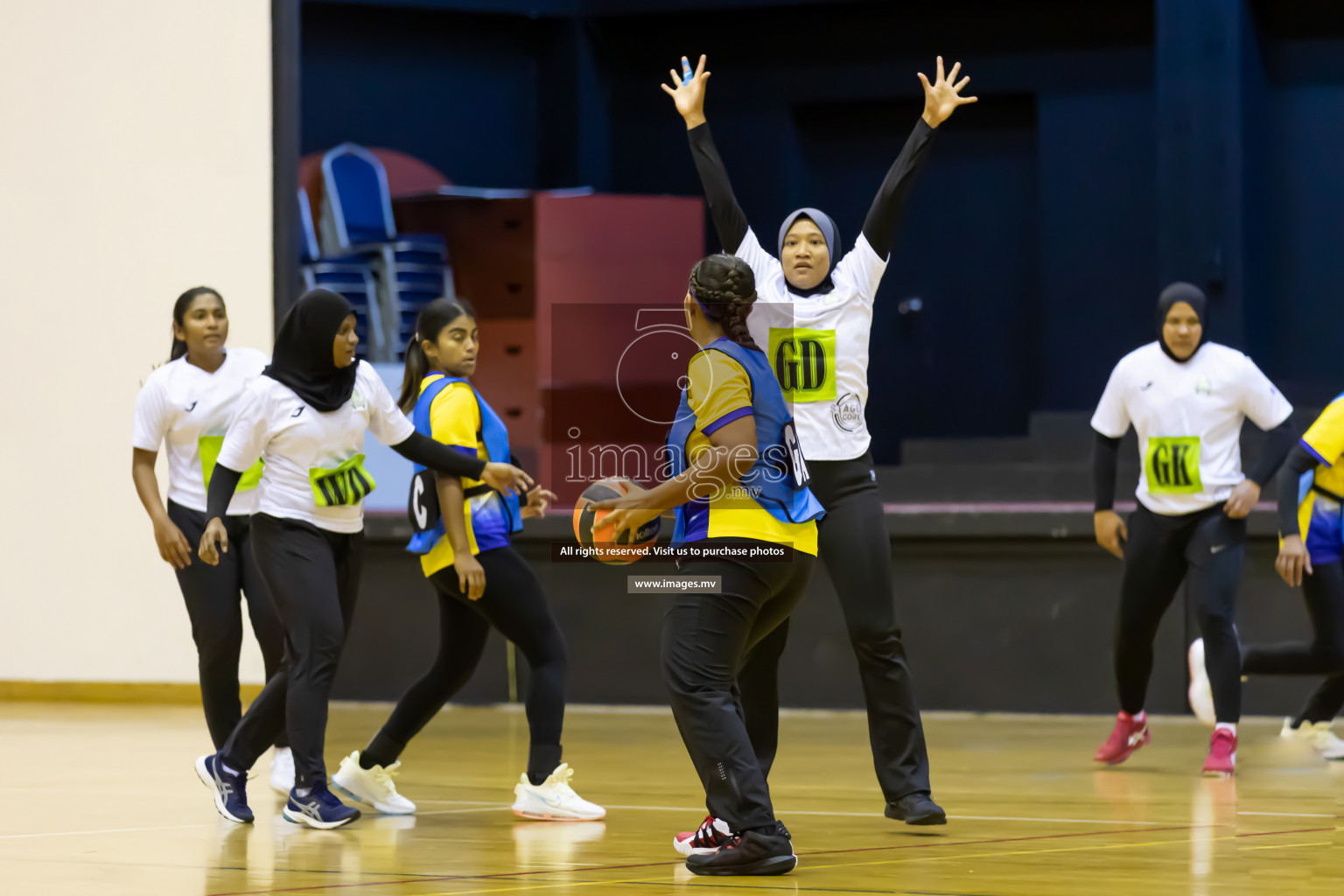 Club Green Streets vs KYRS in the Milo National Netball Tournament 2022 on 21 July 2022, held in Social Center, Male', Maldives. Photographer: Shuu / Images.mv