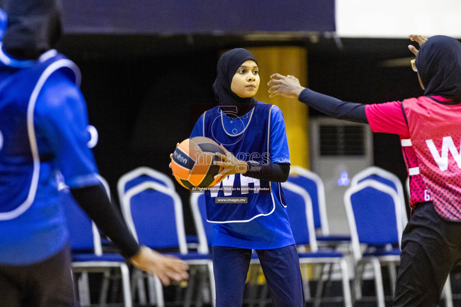 Day3 of 24th Interschool Netball Tournament 2023 was held in Social Center, Male', Maldives on 29th October 2023. Photos: Nausham Waheed, Mohamed Mahfooz Moosa / images.mv