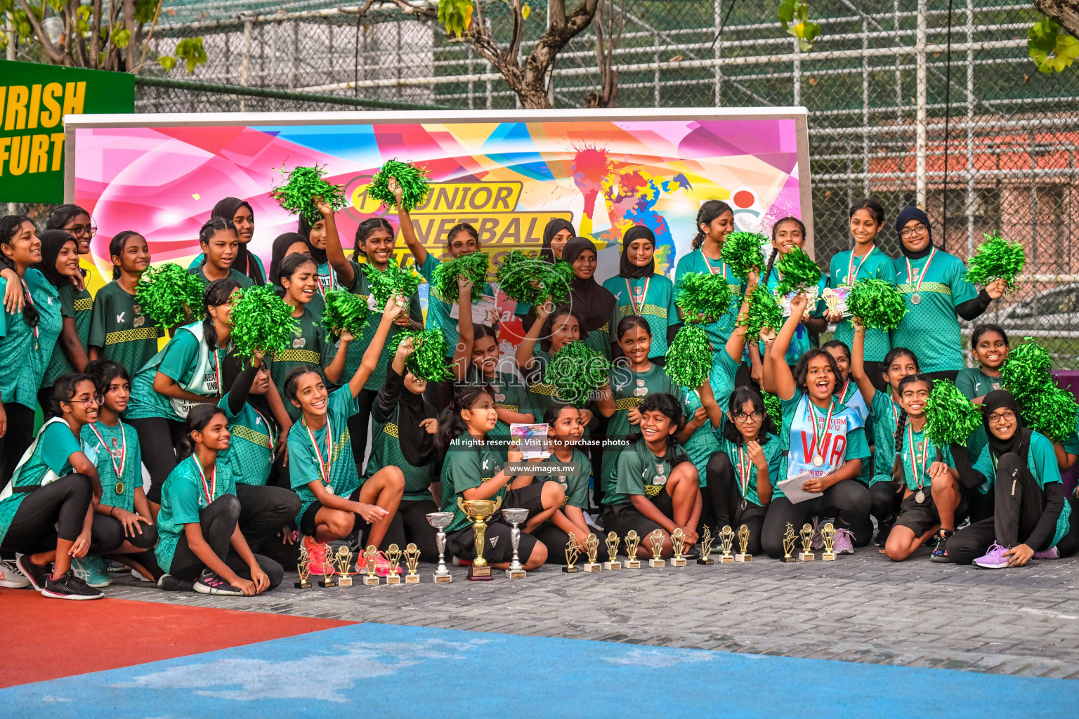 Final of Junior Netball Championship 2022 held in Male', Maldives on 19th March 2022. Photos by Nausham Waheed