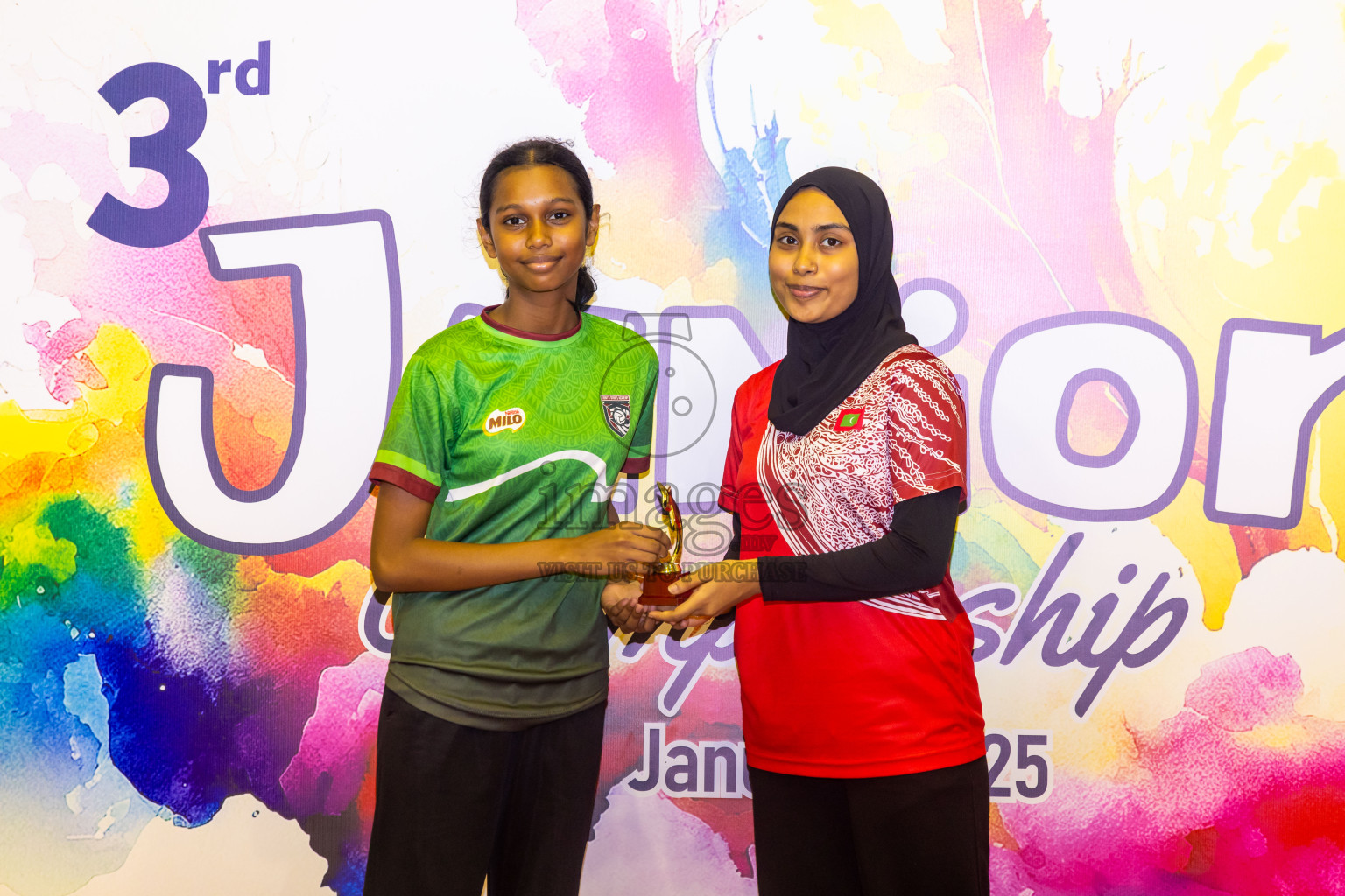 Closing ceremony of 3rd Netball Junior Championship, held at Social Center on Saturday, 25th January 2025 . Photos: Nausham Waheed / images.mv