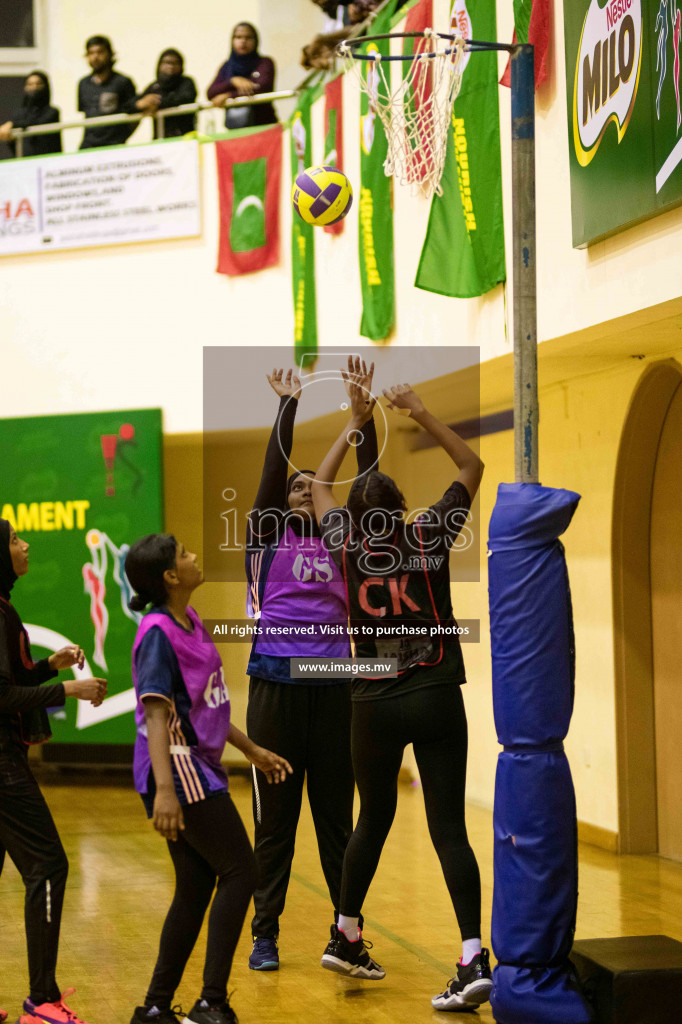 Kulhudhuffushi Youth & R.C vs Shining Star Sports Club in the Semi Finals of Milo National Netball Tournament 2021 held on 3 December 2021 in Male', Maldives, photos by Maanish