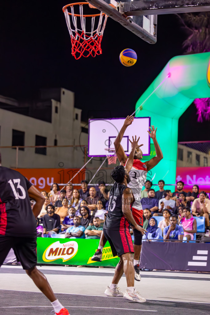 Final Day of MILO Ramadan 3x3 Challenge 2024 was held in Ekuveni Outdoor Basketball Court at Male', Maldives on Tuesday, 19th March 2024.
Photos: Ismail Thoriq / images.mv