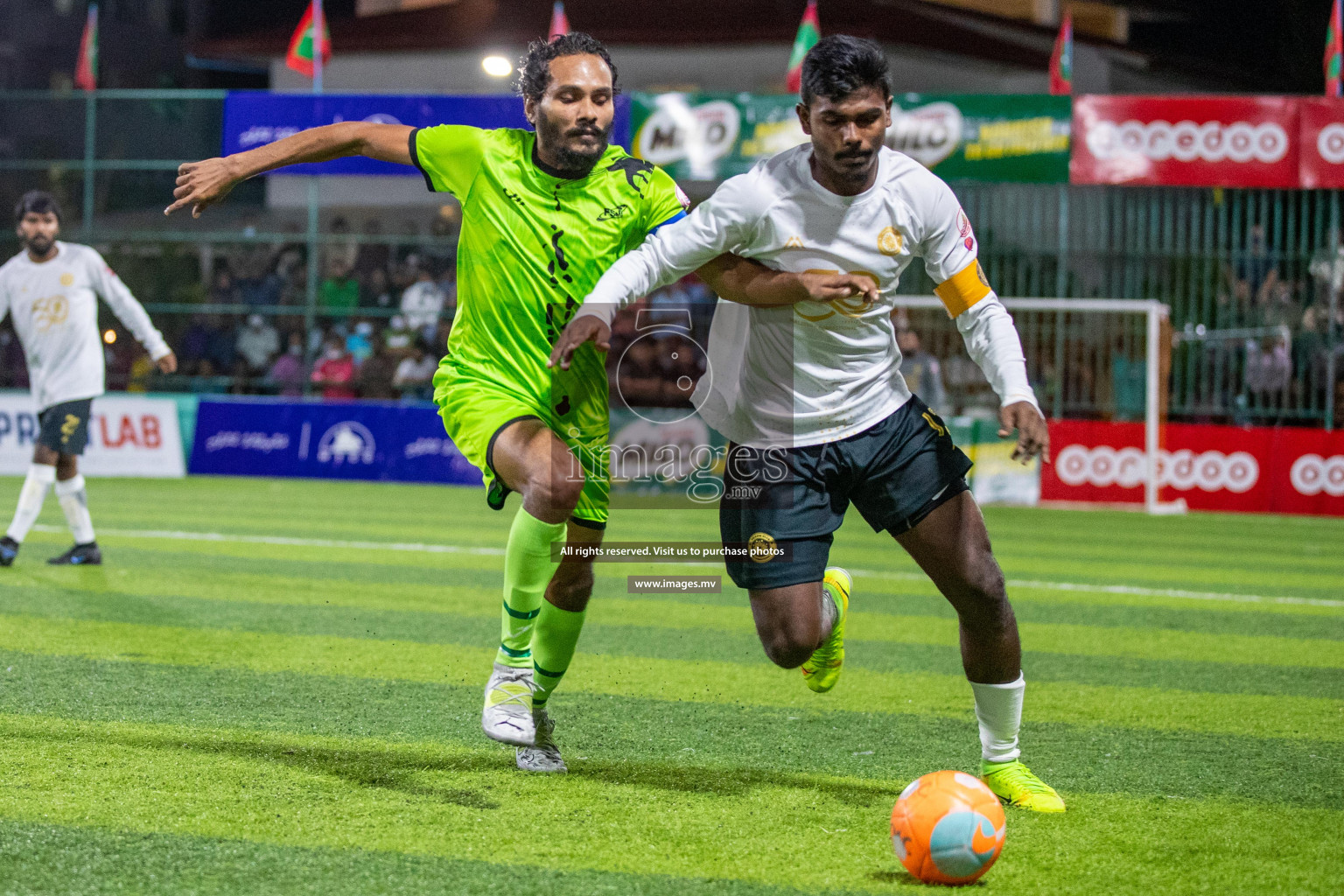 Team FSM Vs Prisons Club in the Semi Finals of Club Maldives 2021 held in Hulhumale, Maldives on 15 December 2021. Photos: Ismail Thoriq / images.mv