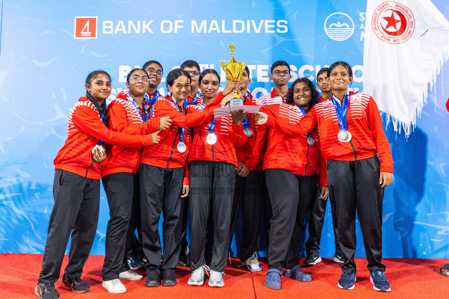 Closing ceremony of BML 20th Inter-School Swimming Competition was held in Hulhumale' Swimming Complex on Saturday, 19th October 2024. 
Photos: Ismail Thoriq