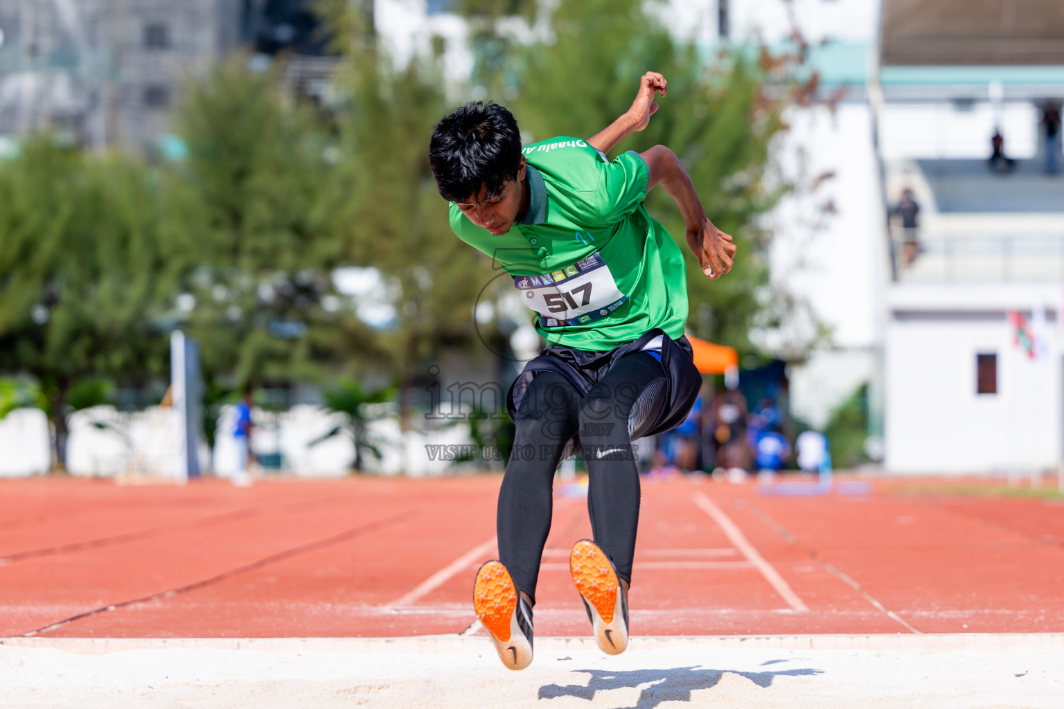 Day 4 of MWSC Interschool Athletics Championships 2024 held in Hulhumale Running Track, Hulhumale, Maldives on Tuesday, 12th November 2024. Photos by: Nausham Waheed / Images.mv