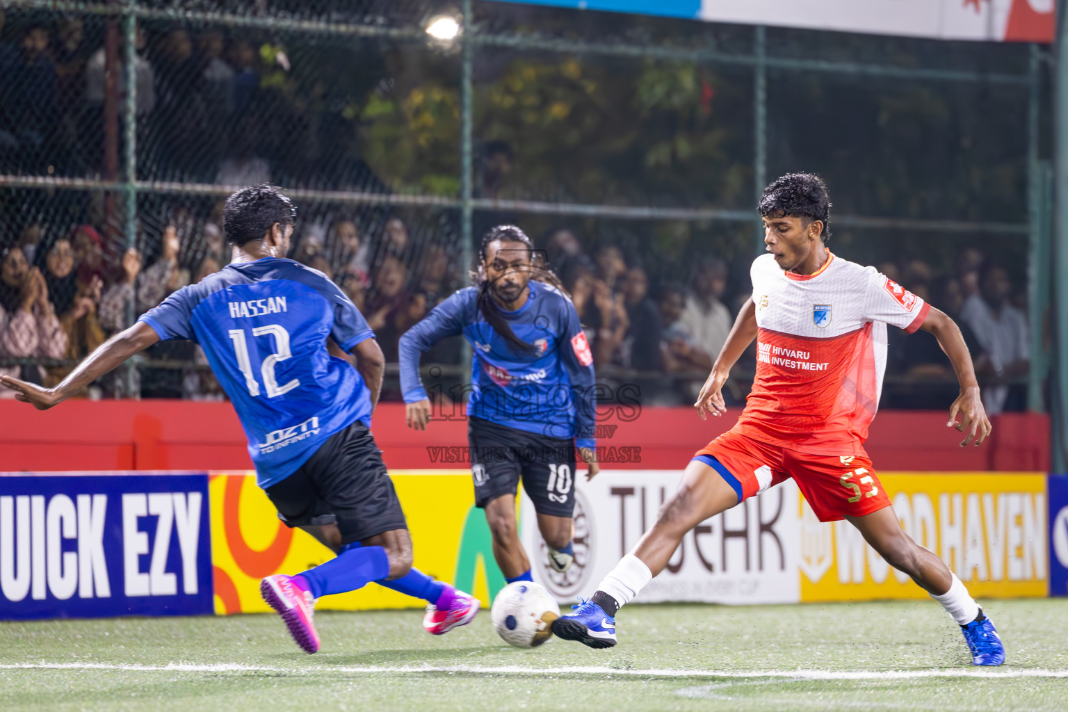 AA Mathiveri vs AA Rasdhoo in Day 15 of Golden Futsal Challenge 2025 was held on Sunday, 19th January 2025, in Hulhumale', Maldives. Photos: Ismail Thoriq / images.mv