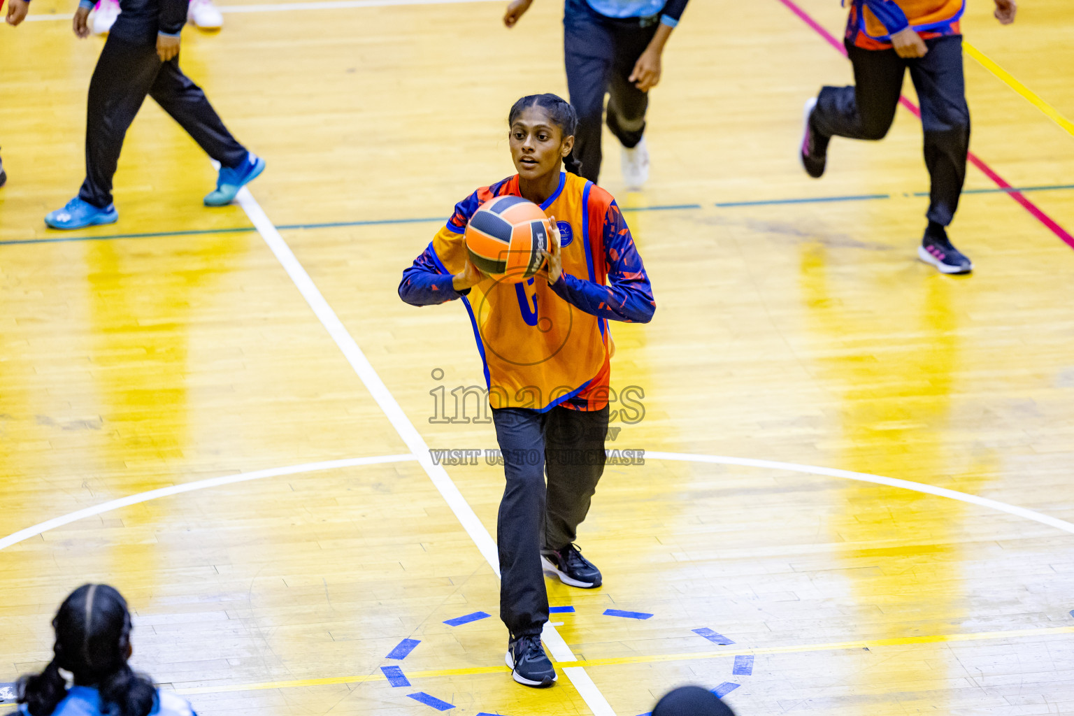 Day 6 of 25th Inter-School Netball Tournament was held in Social Center at Male', Maldives on Thursday, 15th August 2024. Photos: Nausham Waheed / images.mv