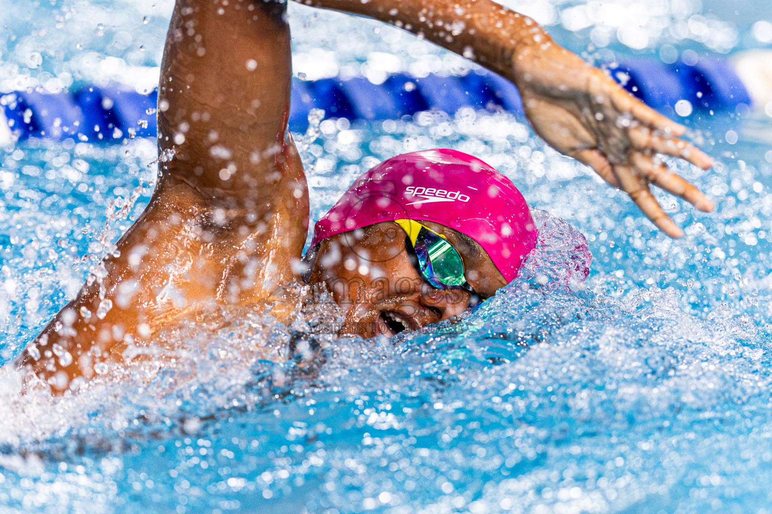 Day 4 of 1st National Short Course Swimming Competition held in Hulhumale', Maldives on Tuesday, 17th June 2025. Photos: Nausham Waheed / images.mv
