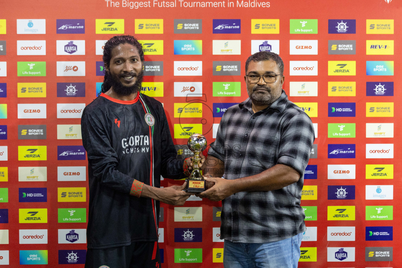 L Isdhoo vs L Hithadhoo in Day 16 of Golden Futsal Challenge 2024 was held on Tuesday, 30th January 2024, in Hulhumale', Maldives Photos: Nausham Waheed / images.mv