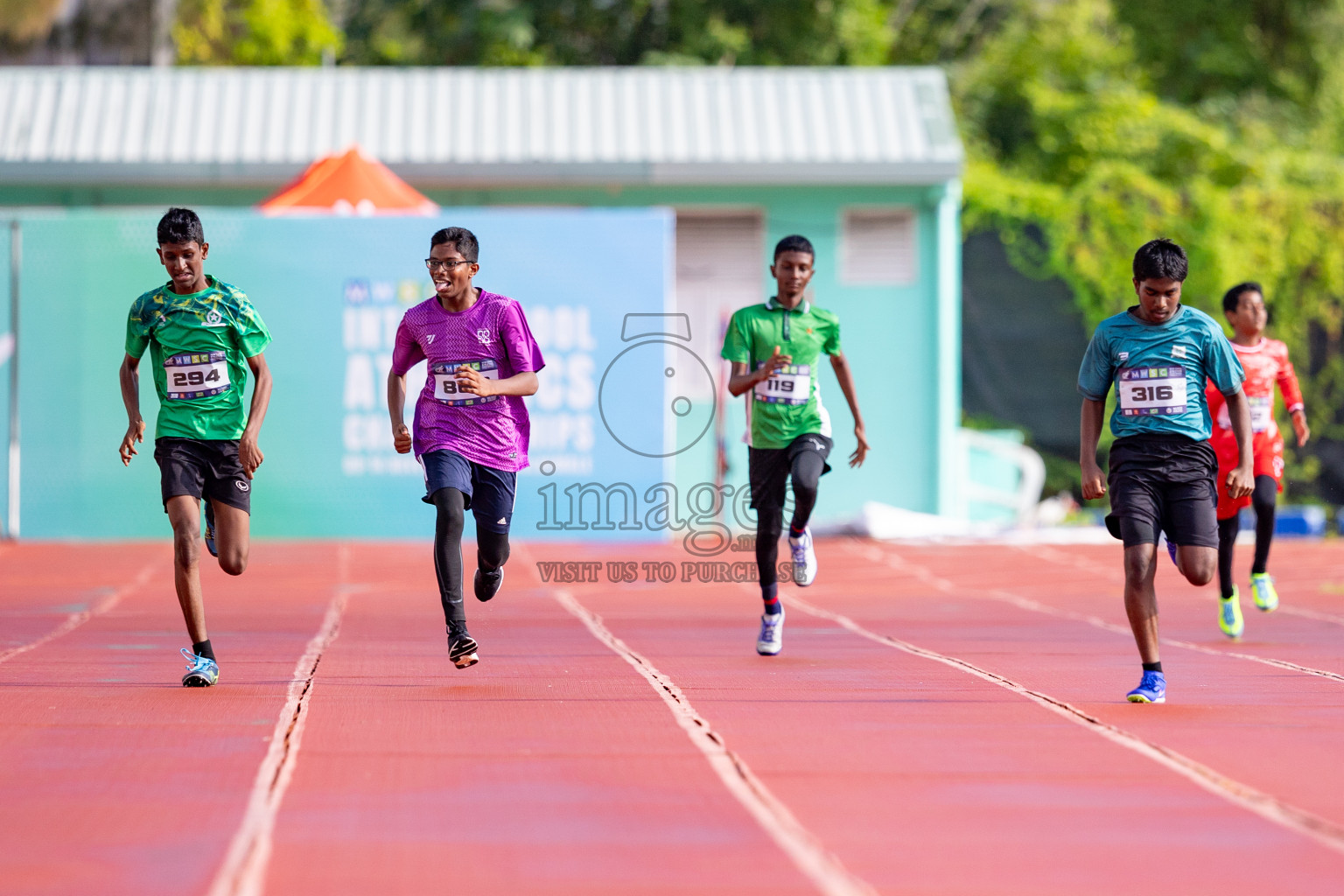 Day 3 of MWSC Interschool Athletics Championships 2024 held in Hulhumale Running Track, Hulhumale, Maldives on Monday, 11th November 2024. 
Photos by: Hassan Simah / Images.mv