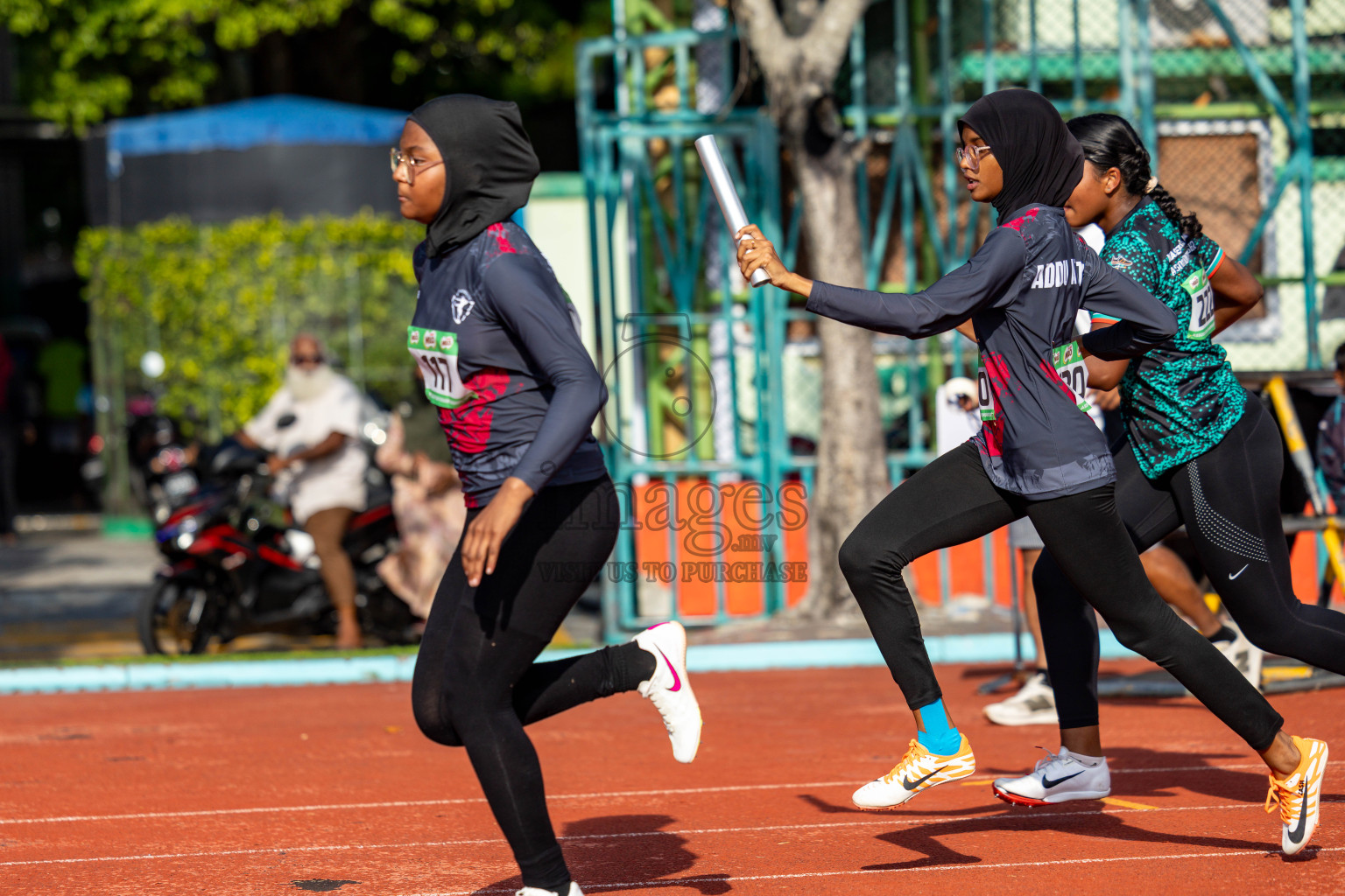 Day 2 of 12th Milo Association Championships was held in Ekuveni Track at Male', Maldives on Friday, 25th April 2025. Photos: Hassan Simah / images.mv