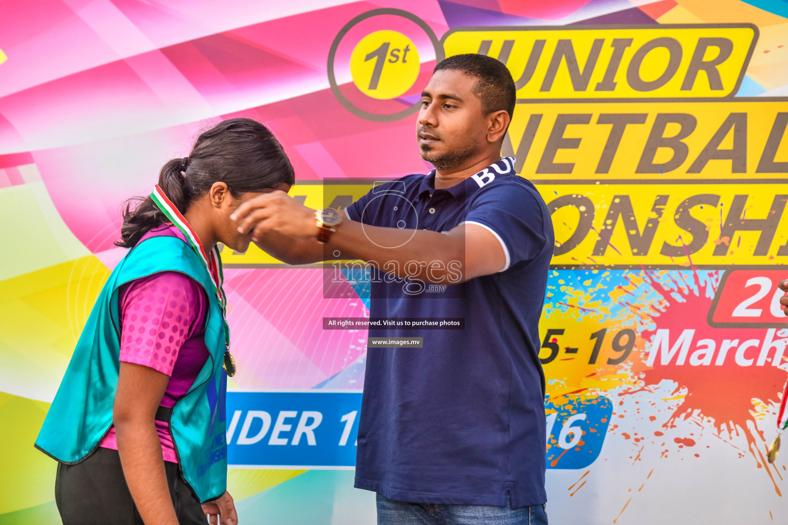 Final of Junior Netball Championship 2022 held in Male', Maldives on 19th March 2022. Photos by Nausham Waheed