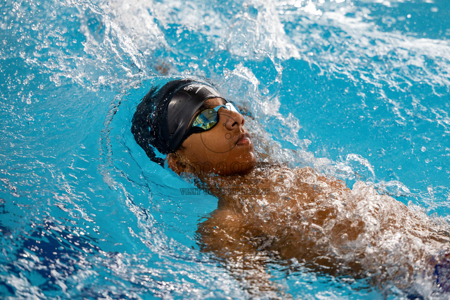 Day 4 of National Swimming Competition 2024 held in Hulhumale', Maldives on Monday, 16th December 2024. 
Photos: Hassan Simah / images.mv