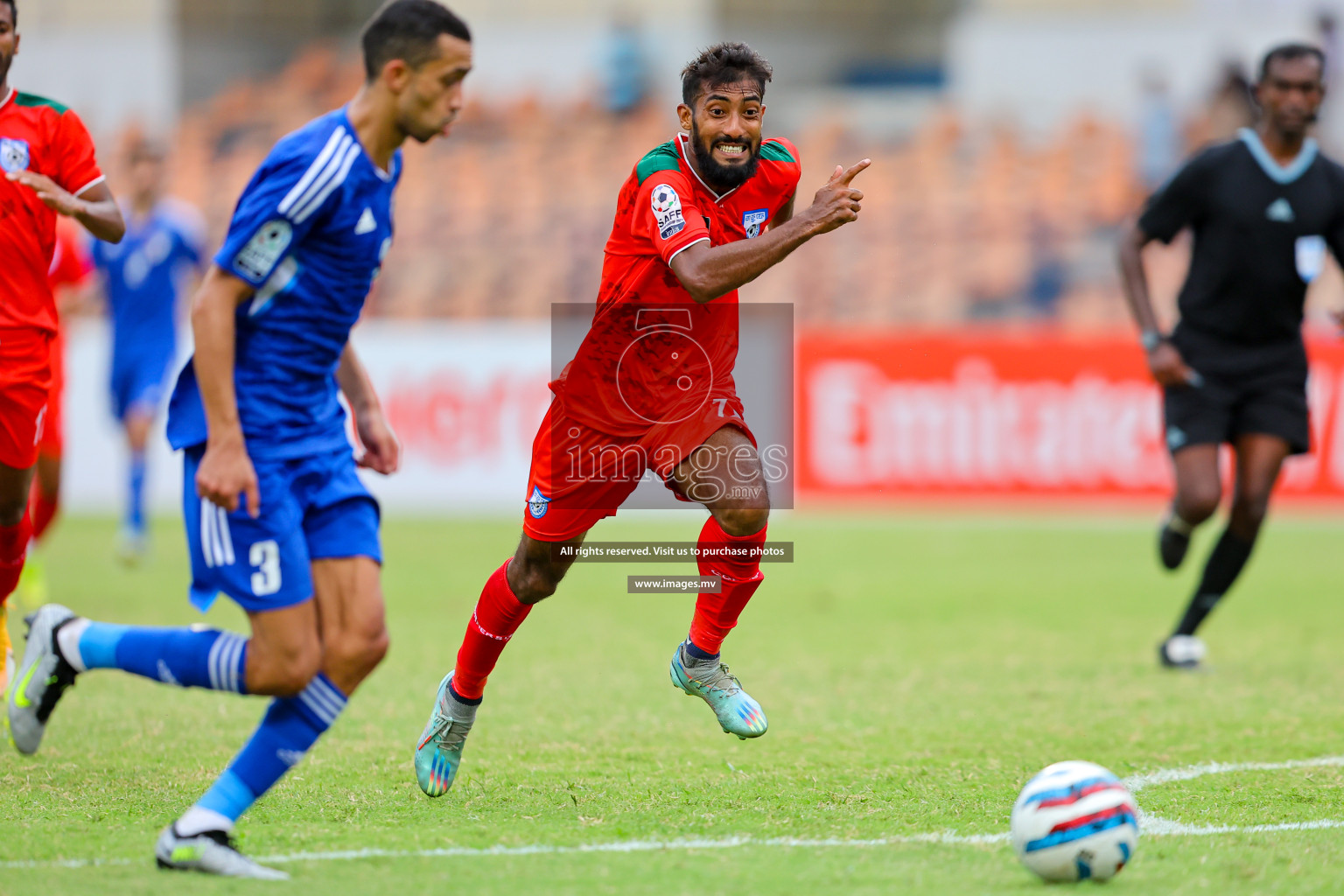 Kuwait vs Bangladesh in the Semi-final of SAFF Championship 2023 held in Sree Kanteerava Stadium, Bengaluru, India, on Saturday, 1st July 2023. Photos: Nausham Waheed, Hassan Simah / images.mv