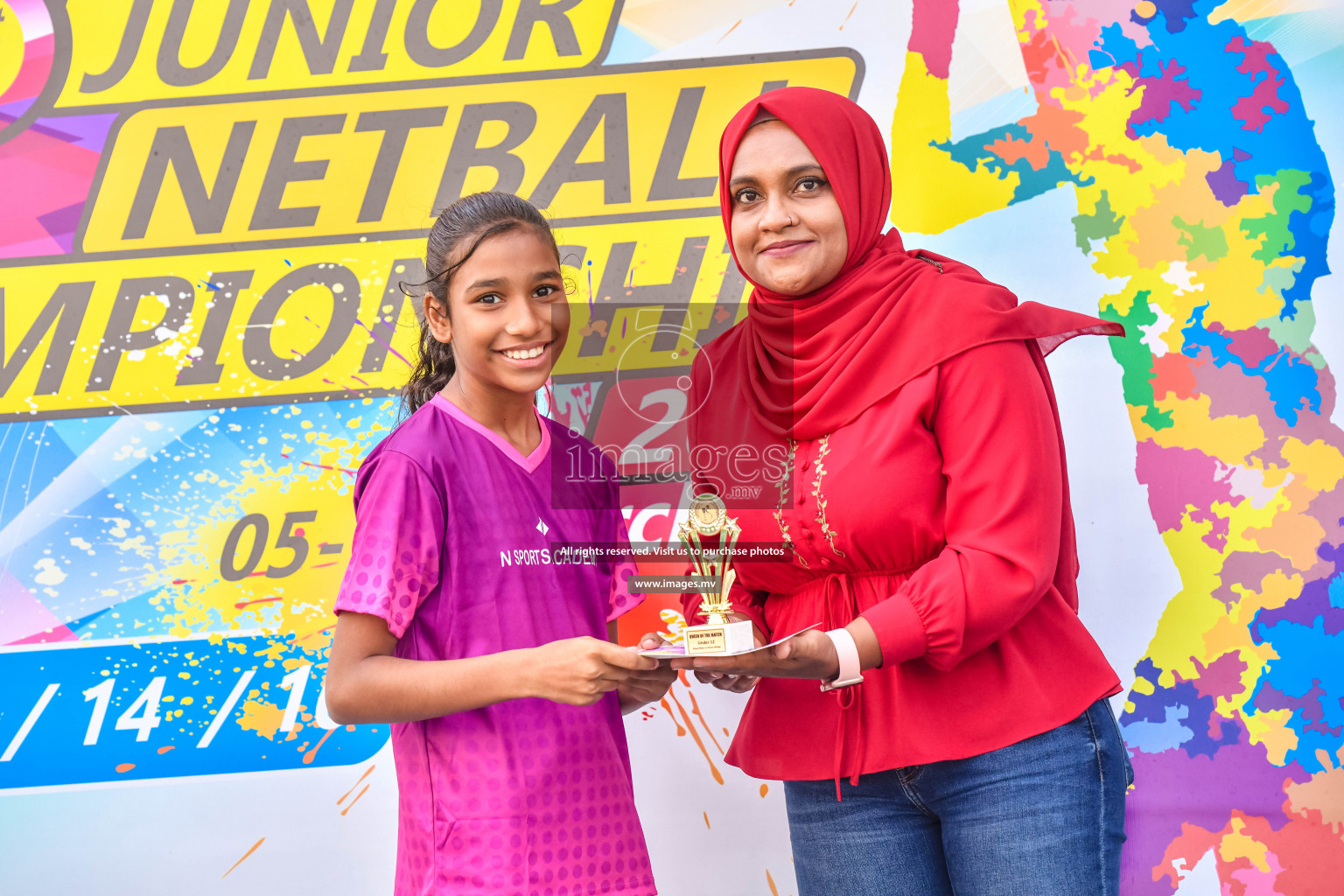 Final of Junior Netball Championship 2022 held in Male', Maldives on 19th March 2022. Photos by Nausham Waheed