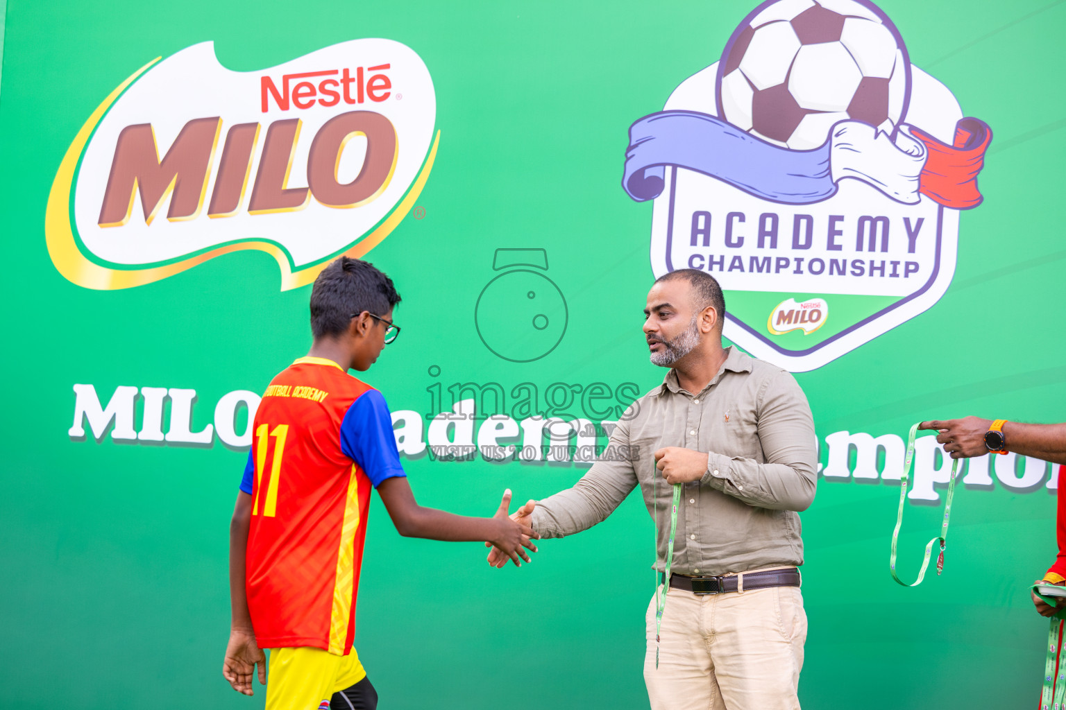 Day 3 of MILO Academy Championship 2025 (U-12) was held at Henveiru Stadium in Male', Maldives on Saturday, 3rd May 2025. Photos: Ismail Thoriq / images.mv
