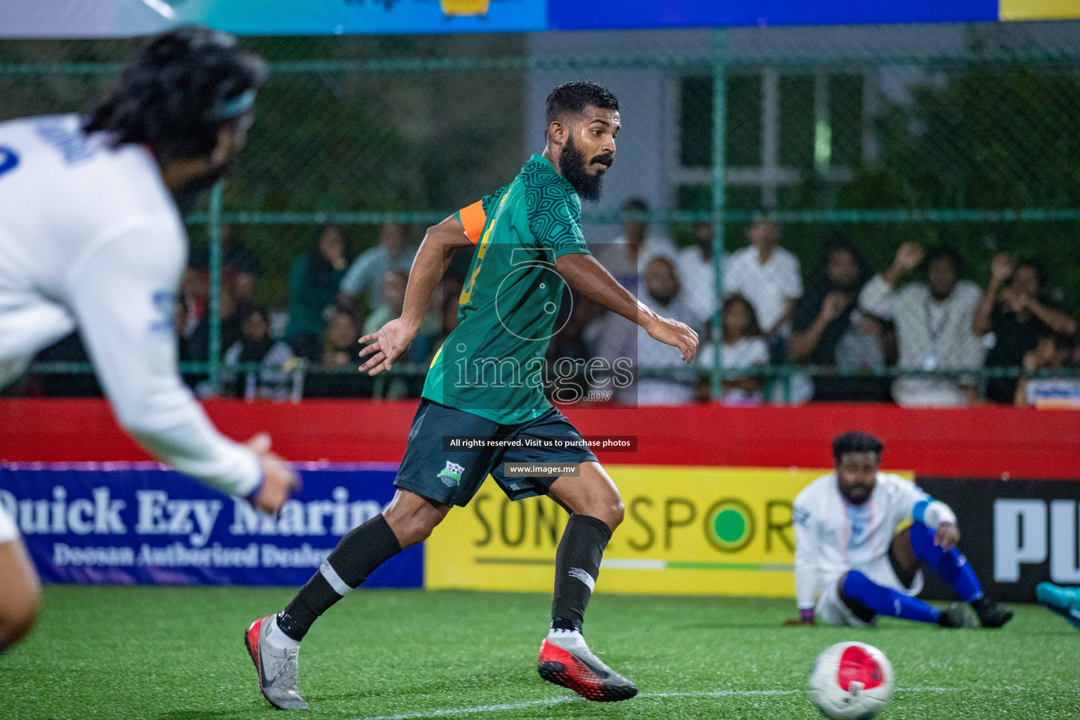 GA. Dhaandhoovs vs GA. Nilandhoo in Day 2 of Golden Futsal Challenge 2023 on 06 February 2023 in Hulhumale, Male, Maldives