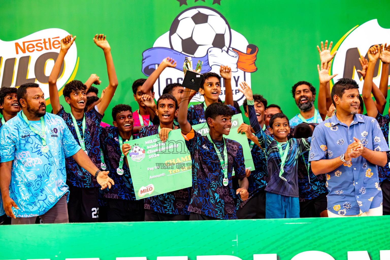 Day 4 of MILO Academy Championship 2024 (U-14) was held in Henveyru Stadium, Male', Maldives on Sunday, 3rd November 2024. Photos: Ismail Thoriq / Images.mv