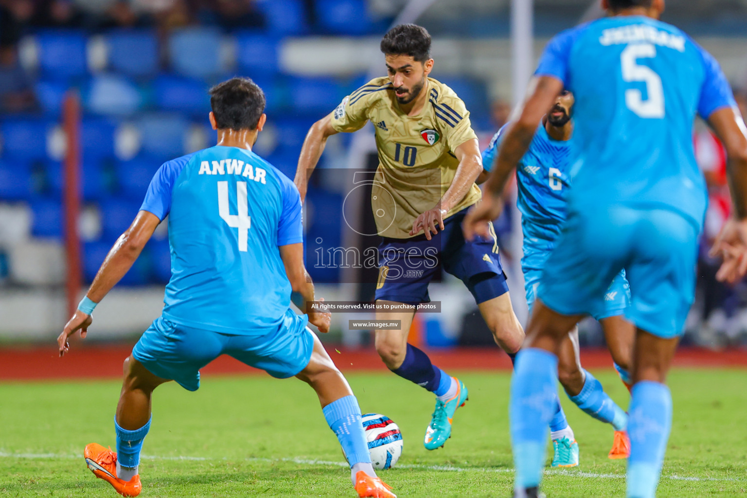 India vs Kuwait in SAFF Championship 2023 held in Sree Kanteerava Stadium, Bengaluru, India, on Tuesday, 27th June 2023. Photos: Nausham Waheed/ images.mv