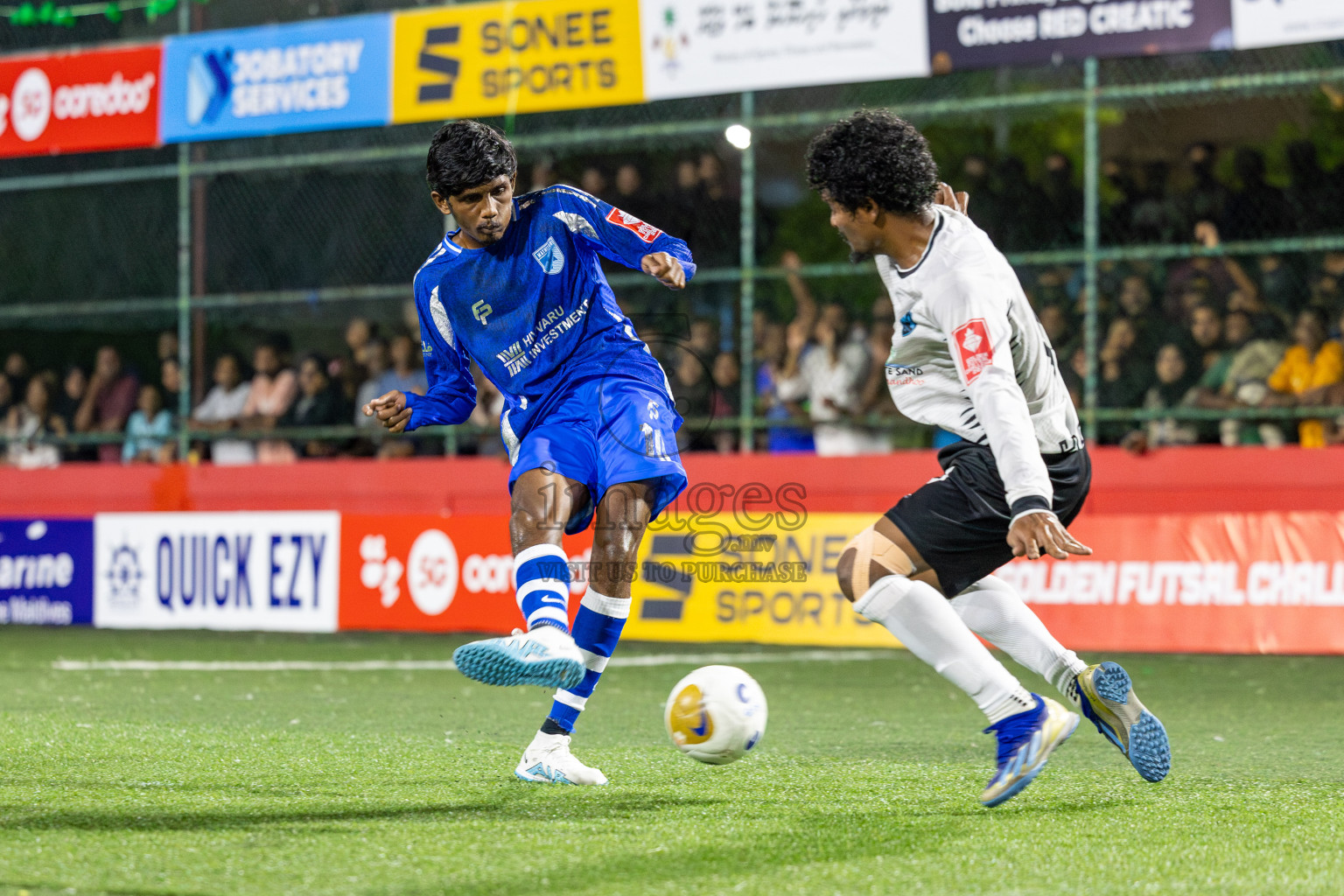 AA Mathiveri vs AA Himandhoo in Day 11 of Golden Futsal Challenge 2025 was held on Wednesday, 15th January 2025, in Hulhumale', Maldives Photos: Mohamed Mahfooz Moosa / images.mv