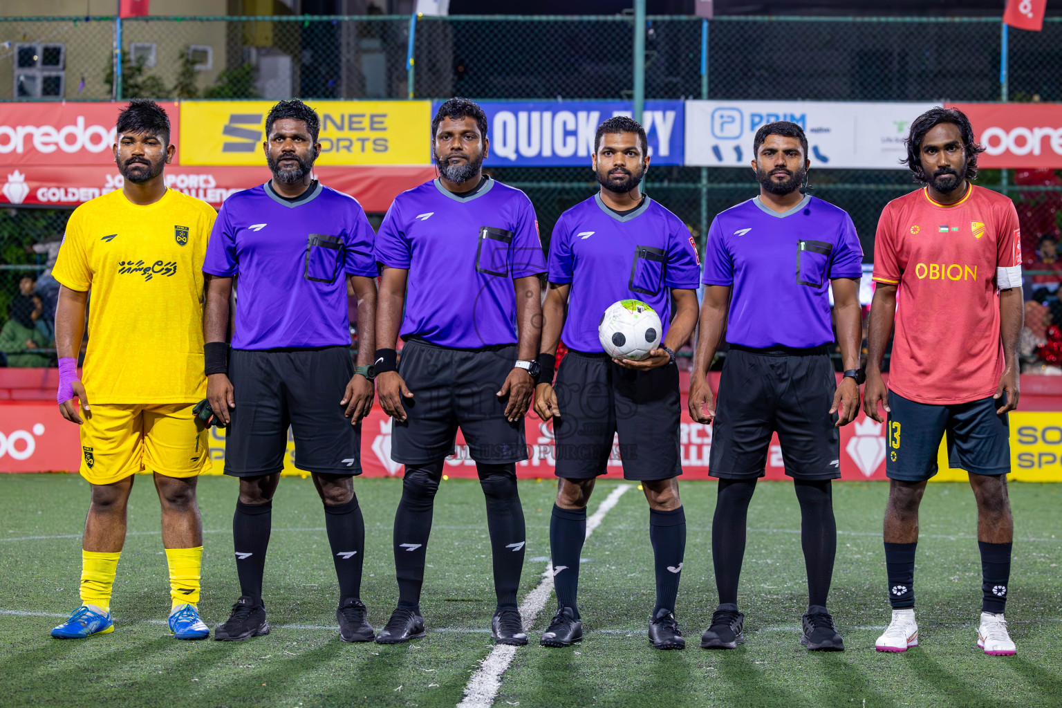 Dh Kudahuvadhoo vs F Bilehdhoo in Zone 5 Final on Day 38 of Golden Futsal Challenge 2024 which was held on Friday, 23rd February 2024, in Hulhumale', Maldives Photos: Ismail Thoriq / images.mv