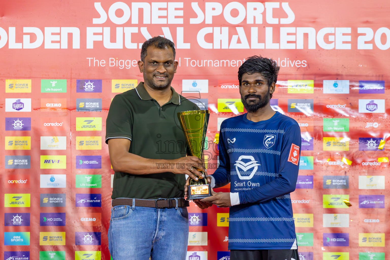 K Gaafaru vs B Eydhafushi in Zone 3 Final on Day 38 of Golden Futsal Challenge 2024 which was held on Friday, 23rd February 2024, in Hulhumale', Maldives Photos: Ismail Thoriq / images.mv