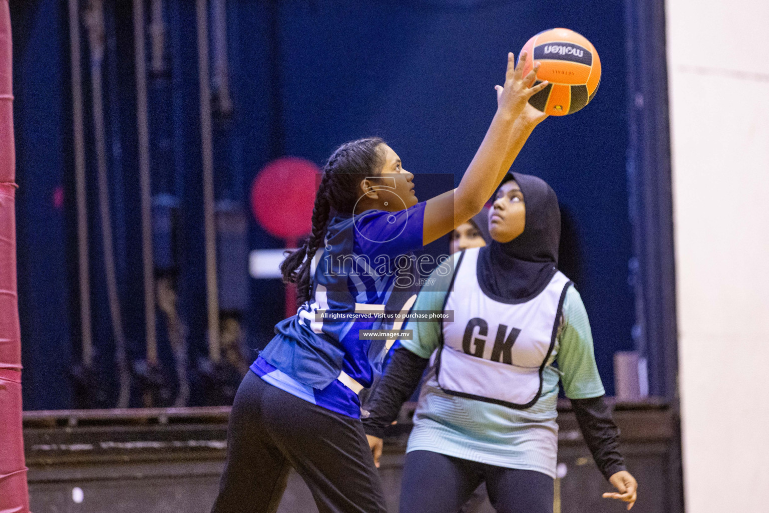 Day5 of 24th Interschool Netball Tournament 2023 was held in Social Center, Male', Maldives on 31st October 2023. Photos: Nausham Waheed / images.mv