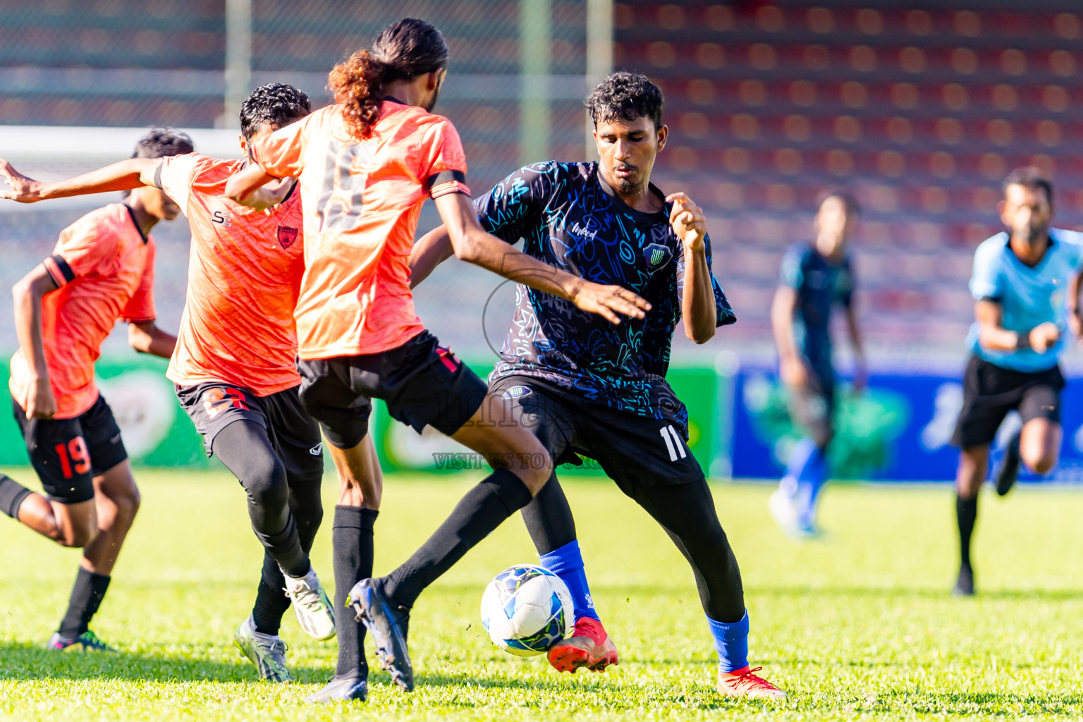 Super United Sports vs Club Eagles in Day 7 of Under 19 Youth Championship 2024 was held at National Stadium in Male', Maldives on Monday, 27th June 2024. Photos: Nausham Waheed / images.mv