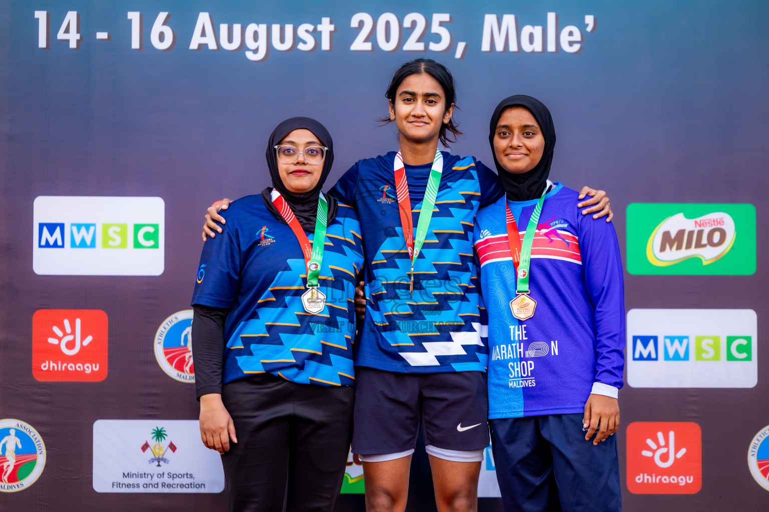 Day 1 of National Athletics Championship 2025 was held at Ekuveni Running Ground in Male', Maldives on Thursday, 14th August 2025. Photos: Nausham Waheed / images.mv
