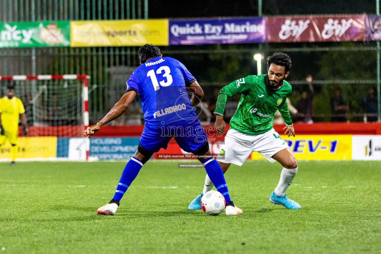 HA. Filladhoo vs HA. Thakandhoo in Day 6 of Golden Futsal Challenge 2023 on 10 February 2023 in Hulhumale, Male, Maldives