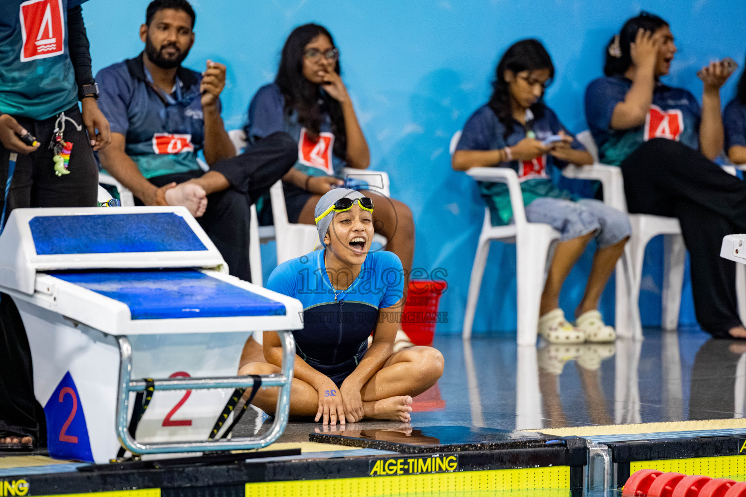 Day 5 of BML 21st Interschool Swimming Competition 2025 was held in Hulhumale' Swimming Pool, Hulhumale', Maldives on Wednesday, 15th October 2025. 
Photos: Hassan Simah / images.mv