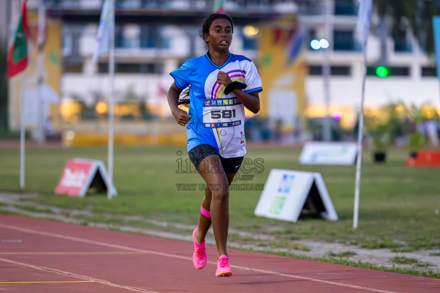 Day 5 of MWSC Interschool Athletics Championships 2024 held in Hulhumale Running Track, Hulhumale, Maldives on Wednesday, 13th November 2024. Photos by: Ismail Thoriq / Images.mv