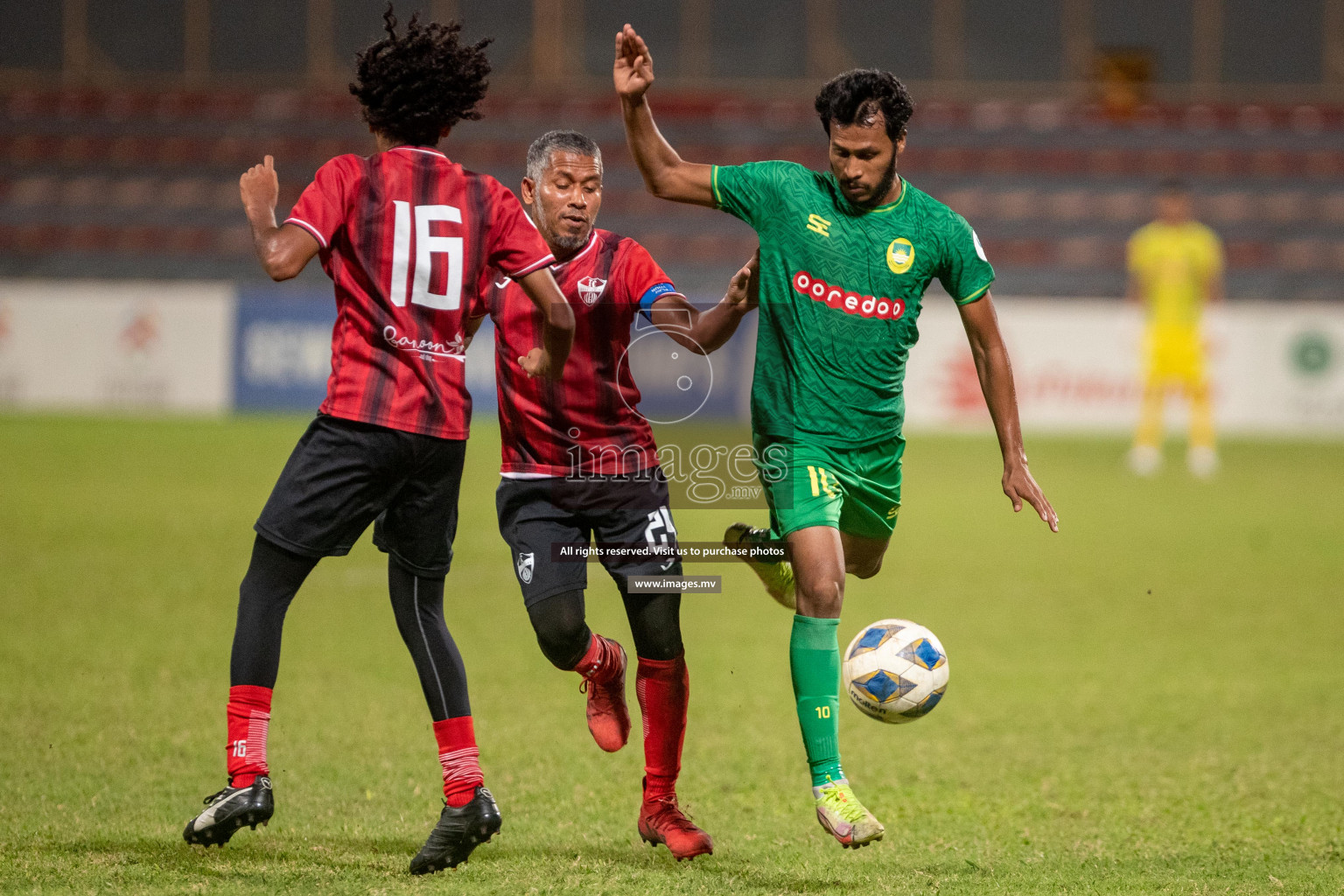 Maziya SR vs TC Sports Club in Ooredoo Dhivehi Premier League 2021/22 on 16th July 2022, held in National Football Stadium, Male', Maldives Photos: Ismail Thoriq/ Images mv