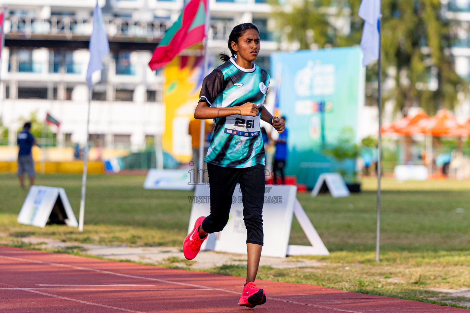 Day 3 of MWSC Interschool Athletics Championships 2024 held in Hulhumale Running Track, Hulhumale, Maldives on Monday, 11th November 2024. Photos by: Nausham Waheed / Images.mv