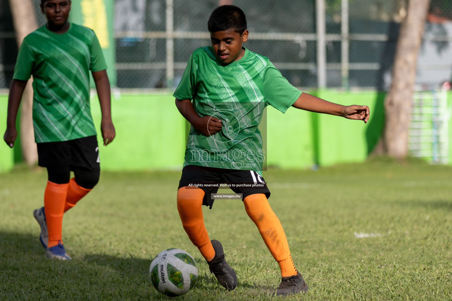 Day 1 of MILO Academy Championship 2023 (U12) was held in Henveiru Football Grounds, Male', Maldives, on Friday, 18th August 2023. Photos: Mohamed Mahfooz Moosa / images.mv