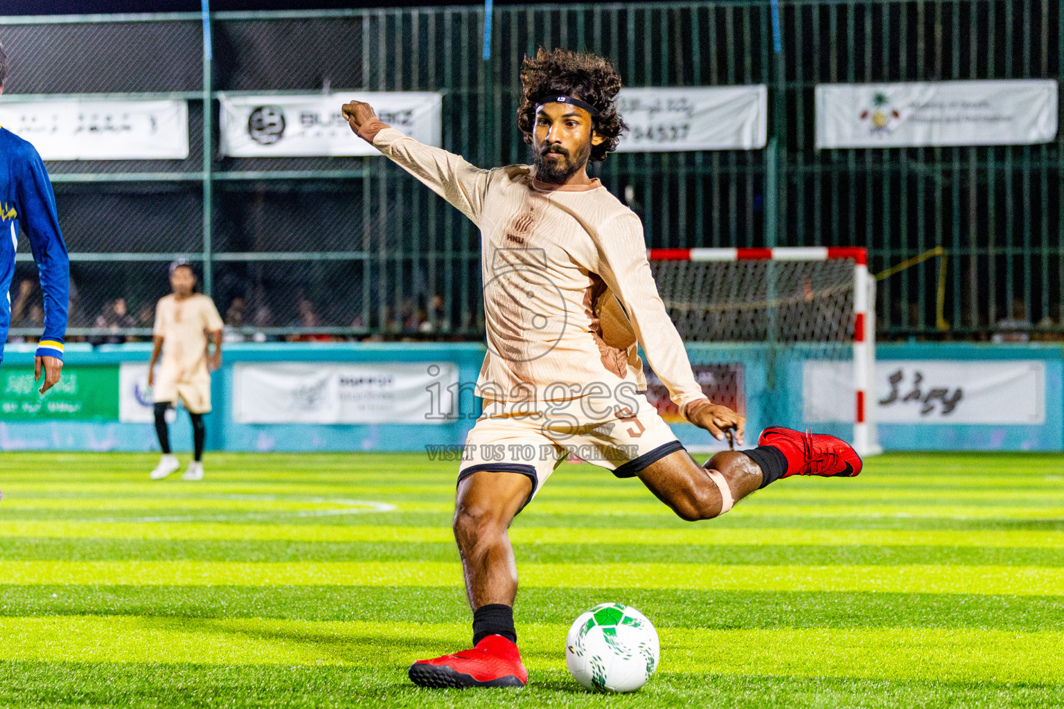 Dee Cee Jay SC vs Fools SC in Semi Finals of Laamehi Dhiggaru Ekuveri Futsal Challenge 2025 was held on Sunday, 27th July 2025, at Dhiggaru Futsal Ground, Dhiggaru, Maldives Photos: Nausham Waheed  / images.mv